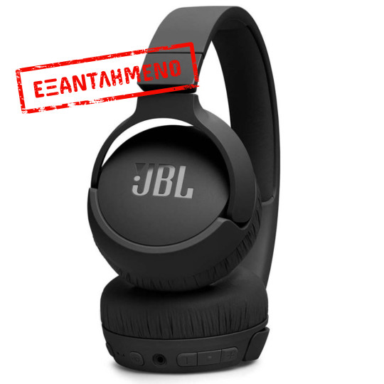 Ακουστικά Stereo On-ear JBL Tune 670NC Pure Bass Sound με Μικρόφωνο ANC και Quick Charge έως 70h Playtime JBLT670NCBLK Μαύρα