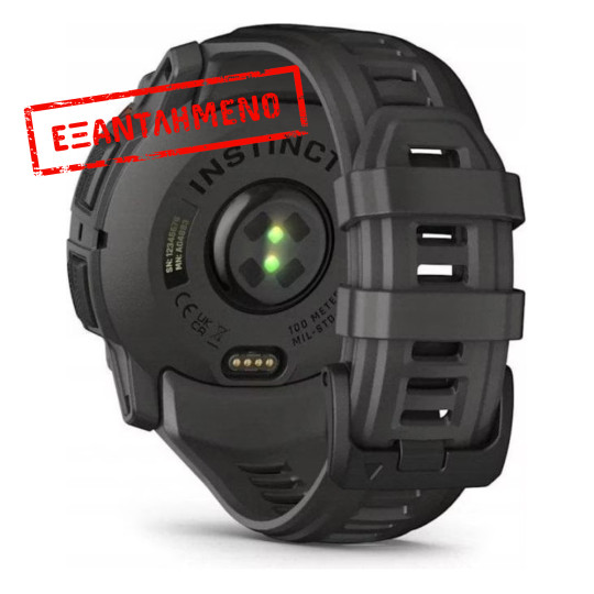 Garmin Instinct 3 Solar 50mm GPS NFC 10 ATM Black with Charcoal Band