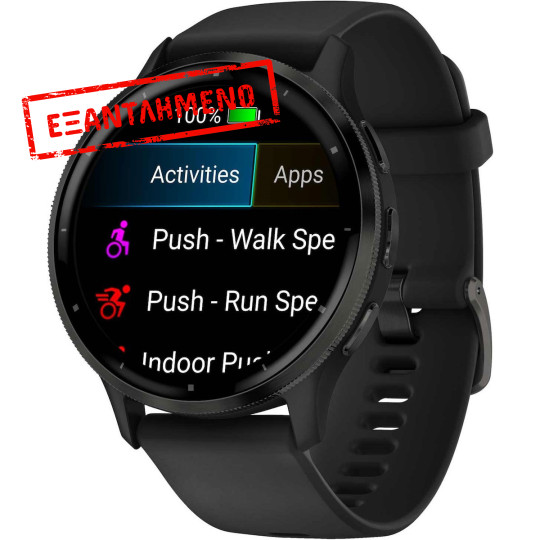 Garmin Venu 3 Stainless Steel 45mm GPS 5 ATM με Δυνατότητα Κλήσεων Slate Bezel και Black Silicone Band Garmin Venu 3 Stainless Steel 45mm GPS 5 ATM με Δυνατότητα Κλήσεων Slate Bezel και Black Silicone Band