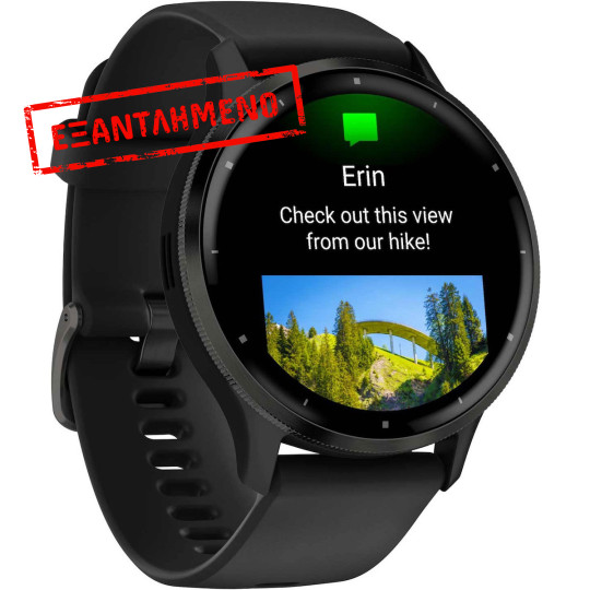 Garmin Venu 3 Stainless Steel 45mm GPS 5 ATM με Δυνατότητα Κλήσεων Slate Bezel και Black Silicone Band Garmin Venu 3 Stainless Steel 45mm GPS 5 ATM με Δυνατότητα Κλήσεων Slate Bezel και Black Silicone Band