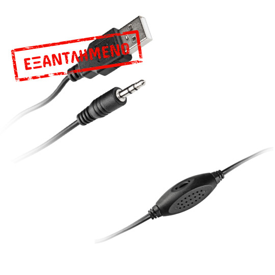 Yenkee YSP 2010BK Stereo Ηχεία 2.0 5W με Ξύλινη Καμπίνα και Παροχή Ρεύματος μέσω USB-A Μαύρα