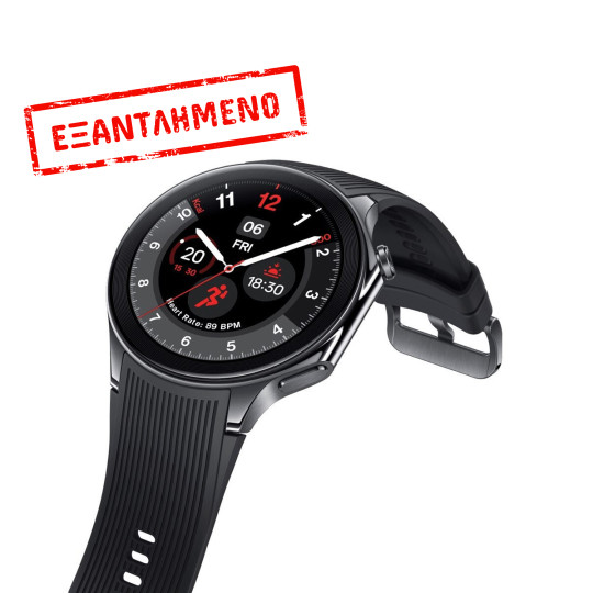 Smartwatch OnePlus Watch 2 1,43" AMOLED GPS NFC IP68 με Δυνατότητα Κλήσεων Black Steel Smartwatch OnePlus Watch 2 1,43" AMOLED GPS NFC IP68 με Δυνατότητα Κλήσεων Black Steel