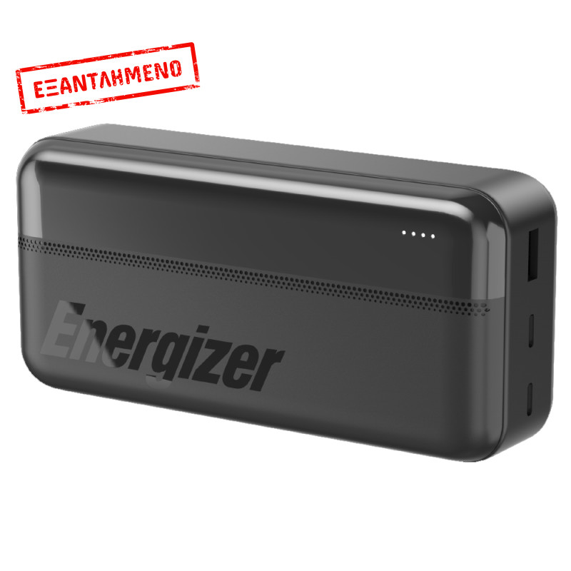 Power Bank Energizer UE30050CC 30000mAh 15W Fast Charge με 2xUSB-C 1xUSB-A και LED Ένδειξη Μπαταρίας Μαύρο Power Bank Energizer UE30050CC 30000mAh 15W Fast Charge με 2xUSB-C 1xUSB-A και LED Ένδειξη Μπαταρίας Μαύρο