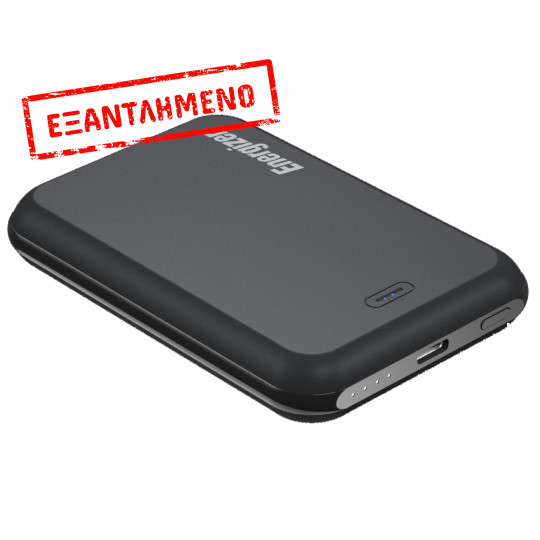 Power Bank Energizer QM5000 5000mAh 15W Fast Charge με 1xUSB-C Ασύρματη Φόρτιση 15W και LED Ένδειξη Μπαταρίας Μαύρο