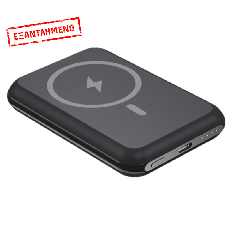 Power Bank Energizer QM5000 5000mAh 15W Fast Charge με 1xUSB-C Ασύρματη Φόρτιση 15W και LED Ένδειξη Μπαταρίας Μαύρο