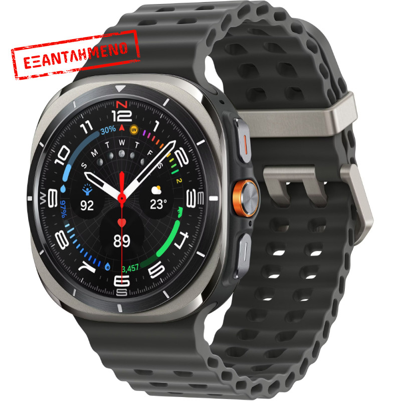 Smartwatch Samsung Galaxy Watch Ultra (2025) LTE L705 1.5" Super AMOLED GPS eSim NFC 10ATM με Δυνατότητα Κλήσεων Titanium Silver