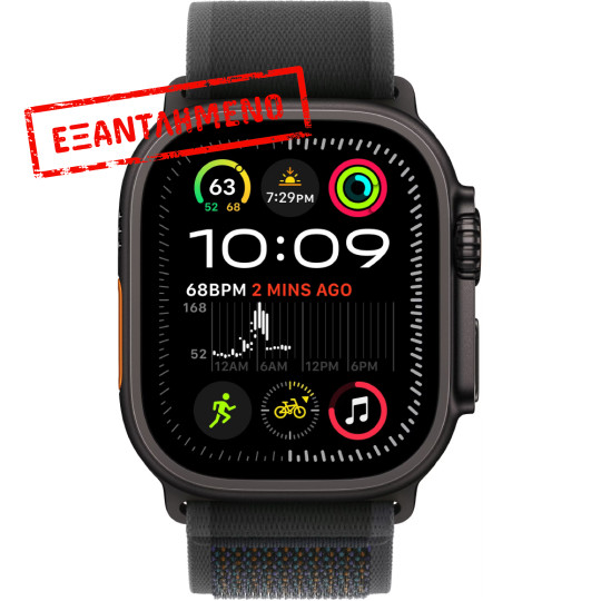 Apple Watch Ultra 2 49mm GPS eSIM NFC IP6X Titanium Case με Black Trail Loop MX4V3FD/A Apple Watch Ultra 2 49mm GPS eSIM NFC IP6X Titanium Case με Black Trail Loop MX4V3FD/A
