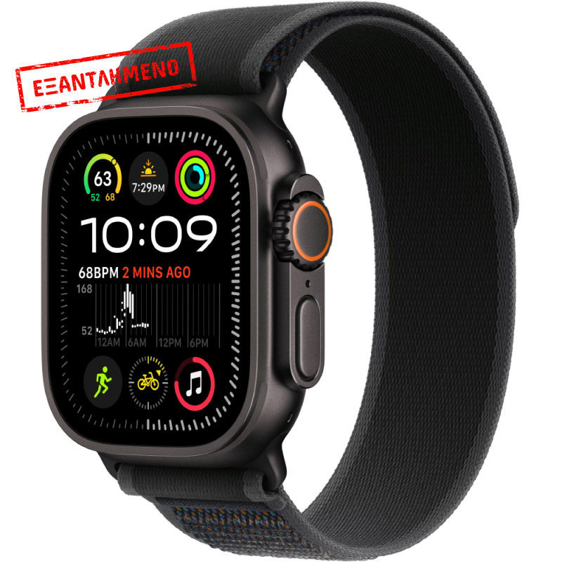 Apple Watch Ultra 2 49mm GPS eSIM NFC IP6X Titanium Case με Black Trail Loop MX4V3FD/A Apple Watch Ultra 2 49mm GPS eSIM NFC IP6X Titanium Case με Black Trail Loop MX4V3FD/A