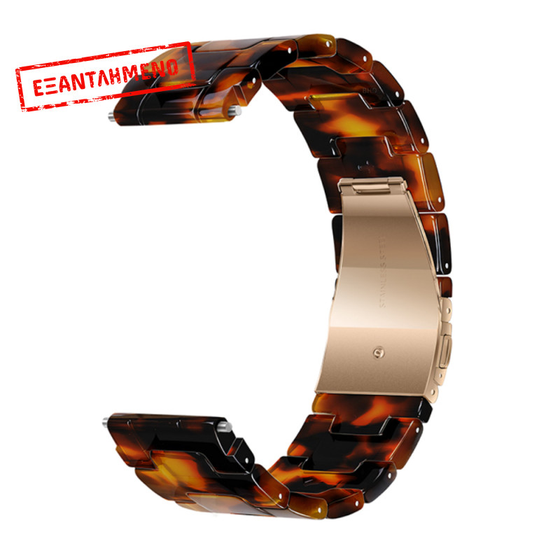 Watchband Hoco WH19 Elegant Series Πλαστικό Μπρασελέ για Samsung Huawei Xiaomi Vivo OPPO κα 20mm Universal Ταρταρούγα Watchband Hoco WH19 Elegant Series Πλαστικό Μπρασελέ για Samsung Huawei Xiaomi Vivo OPPO κα 20mm Universal Ταρταρούγα