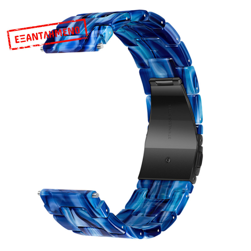 Watchband Hoco WH19 Elegant Series Πλαστικό Μπρασελέ για Samsung Huawei Xiaomi Vivo OPPO κα 22mm Universal Μπλε Watchband Hoco WH19 Elegant Series Πλαστικό Μπρασελέ για Samsung Huawei Xiaomi Vivo OPPO κα 22mm Universal Μπλε