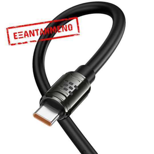 Καλώδιο Hoco U143 Joy USB-A σε USB-C Fast Charging 5A Μαύρο 1.2m