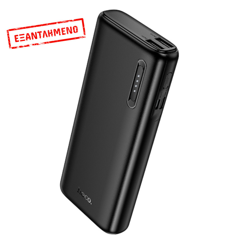 Power Bank Hoco J158A Runner 10000mAh Fast Charge 5V/2A Slim με 2xUSB-A 1xUSB-C 1xMicro USB και LED Ένδειξη Μπαταρίας Μαύρο