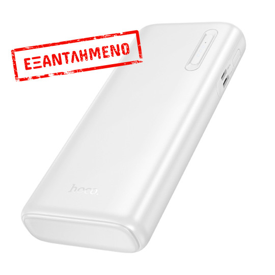 Power Bank Hoco J158A Runner 10000mAh Fast Charge 5V/2A Slim με 2xUSB-A 1xUSB-C 1xMicro USB και LED Ένδειξη Μπαταρίας Λευκό