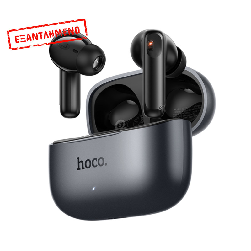Wireless Hands Free Hoco EQ27 Fun ANC+ENC v5.4 320mAh 7 Ώρες Λειτουργίας και AI Μετάφραση σε 134 Γλώσσες Μαύρα