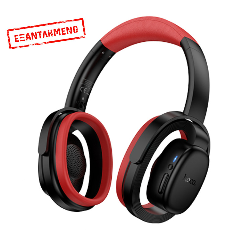 Wireless Ακουστικά Stereo Hoco Hoco W67 Rhyme Open Ear v5.4 300mAh 32hr Χρήσης με Μικρόφωνο Μαύρα Κόκκινα