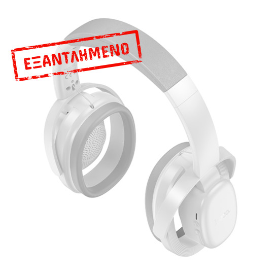 Wireless Ακουστικά Stereo Hoco Hoco W67 Rhyme Open Ear v5.4 300mAh 32hr Χρήσης με Μικρόφωνο Λευκά Γκρι