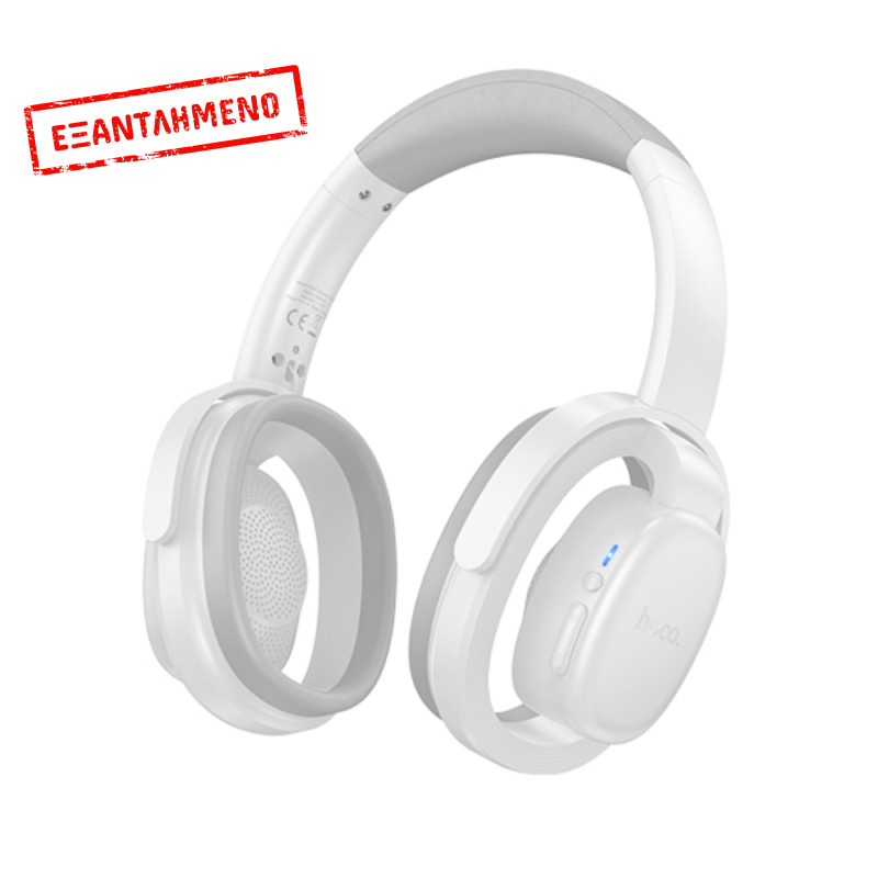 Wireless Ακουστικά Stereo Hoco Hoco W67 Rhyme Open Ear v5.4 300mAh 32hr Χρήσης με Μικρόφωνο Λευκά Γκρι