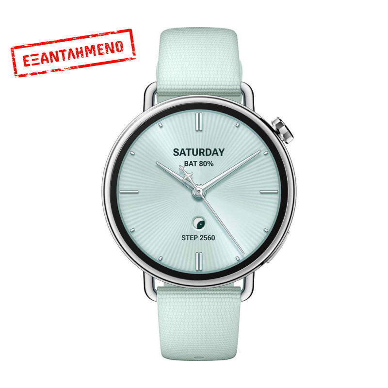 Smartwatch Xiaomi Watch S4 BHR07VRGL 1.43" AMOLED GPS NFC Αδιαβροχοποίηση έως 5ATM με Δυνατότητα Κλήσεων Mint Green