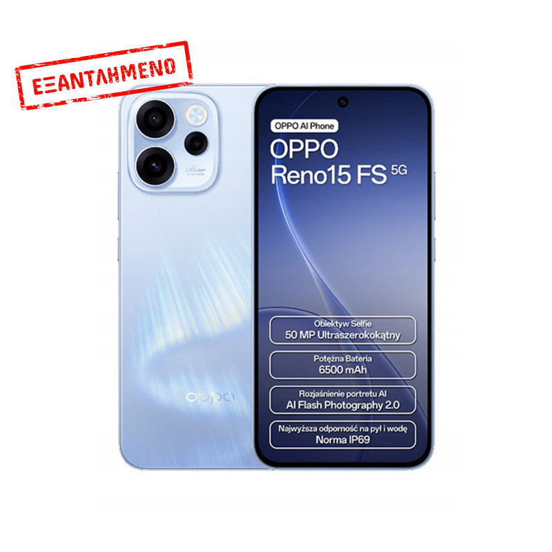 Oppo Reno15 FS 5G Dual Sim 6.57" 8GB/512GB IP68 Aurora Blue