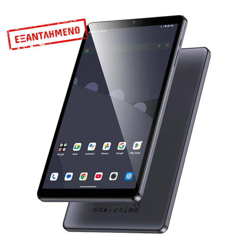 Tablet Hoco HI15 Super Thin 8.68" WiFi 4GB + 4GB/64GB HD Dual Camera MicroSD Android 15 5000mAh και Call Function Ασημί με Θήκη Book