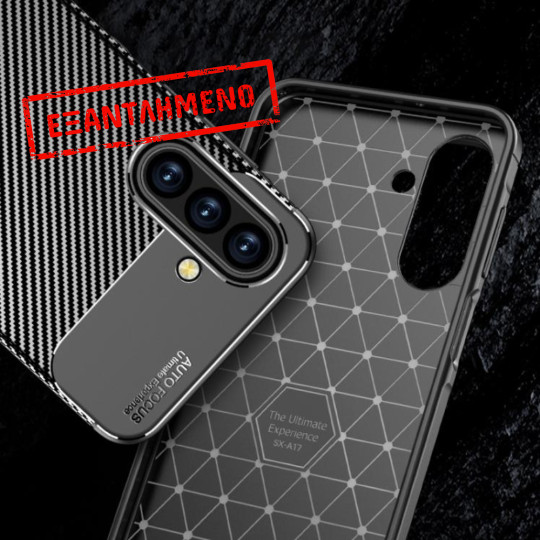 Θήκη Ancus AutoFocus Carbon Fiber για Samsung Galaxy A17 4G A17 5G M17 5G M36 5G Μαύρη