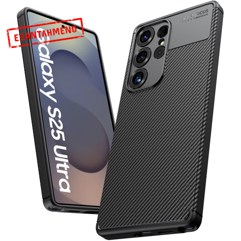 Θήκη Ancus AutoFocus Carbon Fiber για Samsung SM-S938 Galaxy S25 Ultra 5G Μαύρη