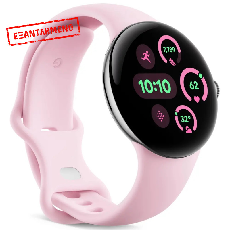 Smartwatch Google Pixel Watch 3 LTE 1,2" OLED GPS NFC IP68 με Δυνατότητα Κλήσεων Rose