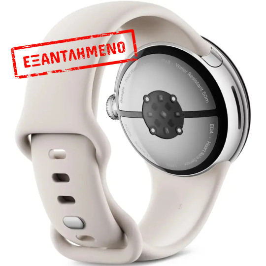 Smartwatch Google Pixel Watch 3 1.4" OLED GPS NFC IP68 με Δυνατότητα Κλήσεων Porcelain