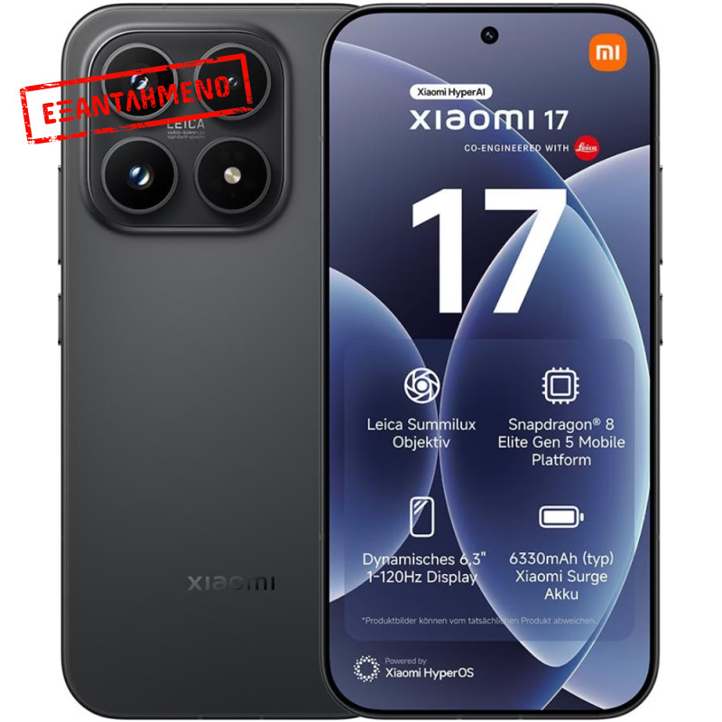 Xiaomi 17 5G Dual Sim 6.3" 12GB/512GB NFC IP68 Black