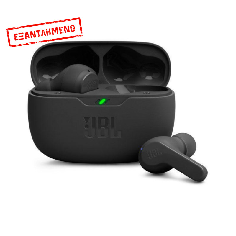 Wireless Hands Free JBL Wave Beam Buds με TalkThru έως 32 Ώρες Λειτουργίας IP54 και Θήκη Φόρτισης Μαύρα