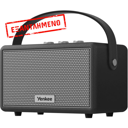 Φορητό Ηχείο Wireless Yenkee YSP 55BK Mini 45W BT v5.3 TWS με USB-C SD CARD 3.5mm Μαύρο
