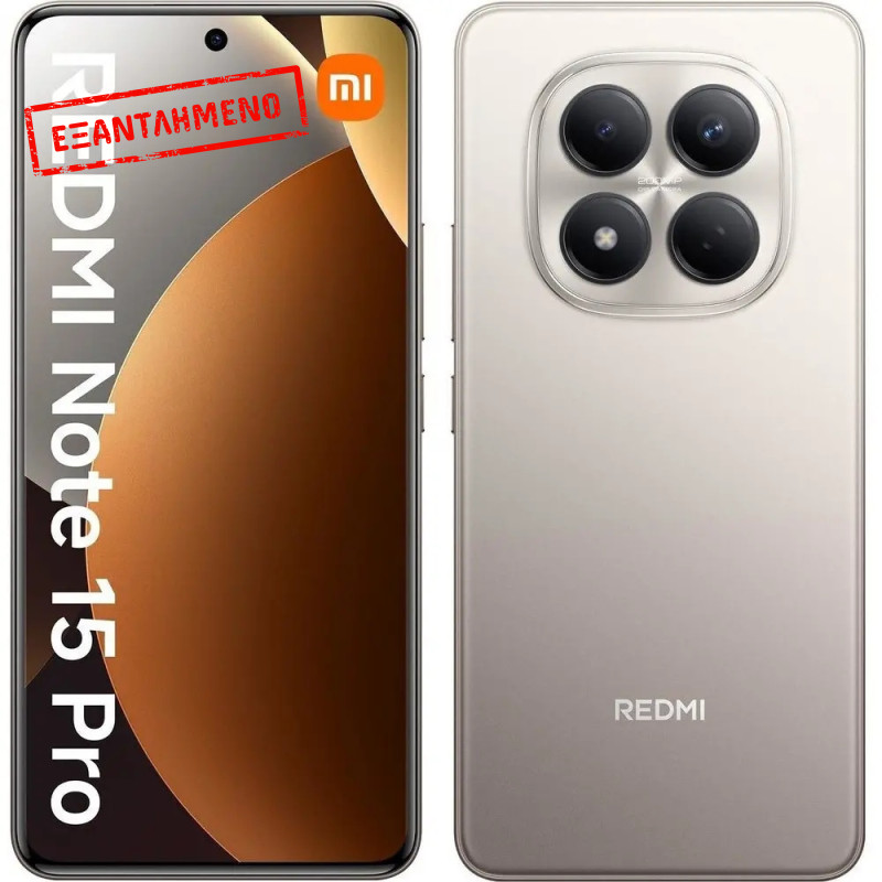 Xiaomi Redmi Note 15 Pro 4G Dual Sim 6.77" 12GB/512GB IP65 Titanium Xiaomi Redmi Note 15 Pro 4G Dual Sim 6.77" 12GB/512GB IP65 Titanium