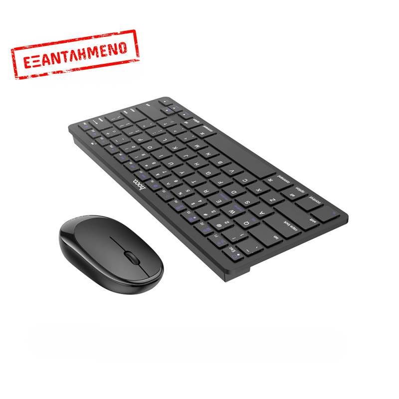 Πληκτρολόγιο και Ποντίκι Hoco. DI05 Wireless 1200DPI 2.4GHz Μαύρο Πληκτρολόγιο και Ποντίκι Hoco. DI05 Wireless 1200DPI 2.4GHz Μαύρο