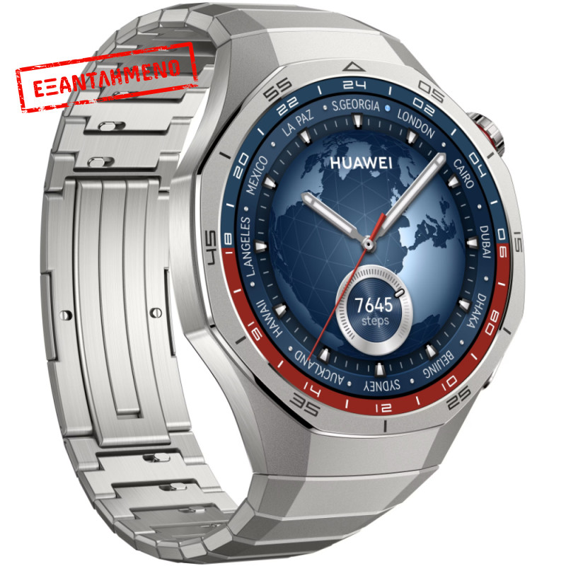 Huawei Watch GT5 Pro 46mm GPS NFC 5ATM με Δυνατότητα Κλήσεων Silver