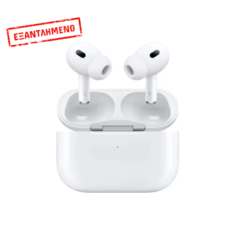 Bluetooth Apple AirPods Pro 2 MTJV3HN/A με Active Noise Cancellation IP54 και MagSafe Θήκη Φόρτισης (USB‑C)