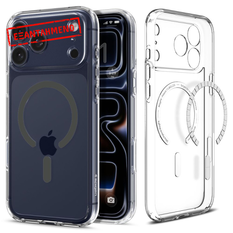 Θήκη Spigen Ultra Hybrid Magsafe για Apple iPhone 17 Pro Max Διάφανη-Γκρι