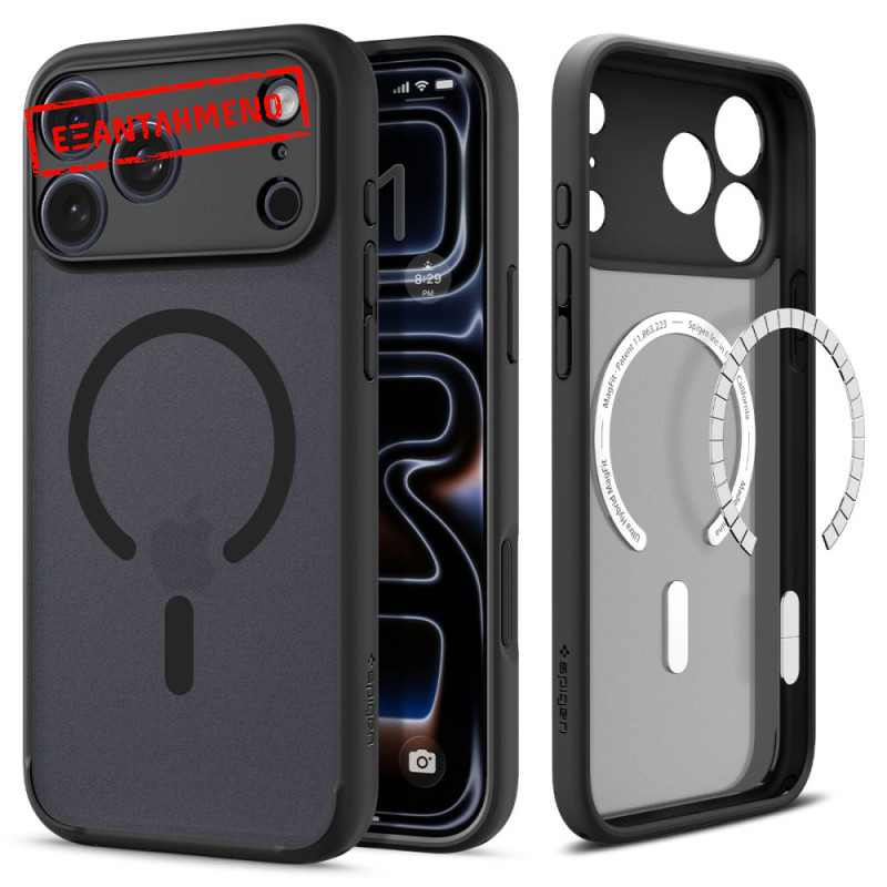 Θήκη Spigen Ultra Hybrid Magsafe για Apple iPhone 17 Pro Max Ημιδιάφανο Μαύρο