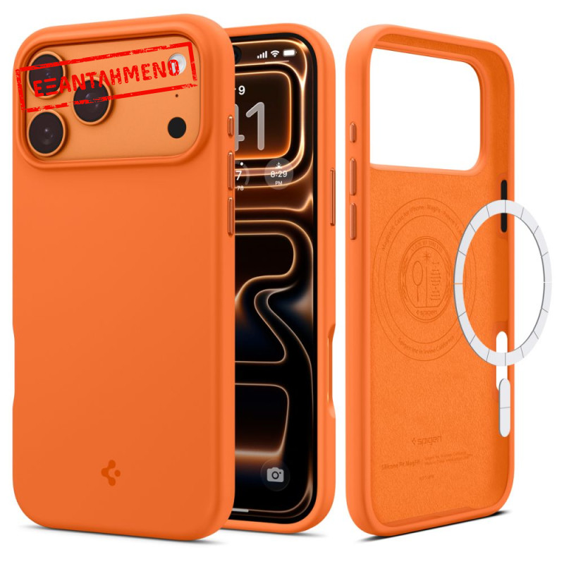 Θήκη Spigen Silicone Fit Magsafe για Apple iPhone 17 Pro Max Πορτοκαλί