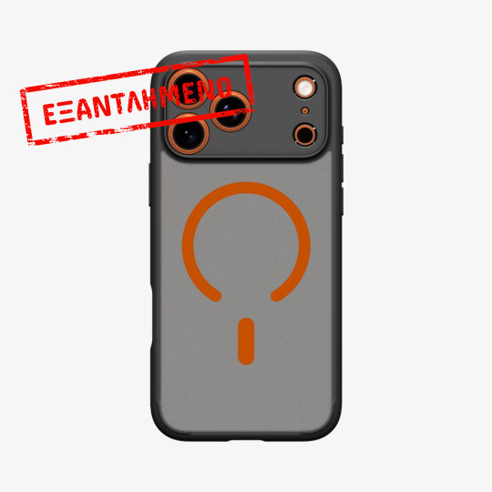 Θήκη Spigen Ultra Hybrid Magsafe για iPhone Apple 17 Pro Max Ημιδιάφανο Μαύρο-Πορτοκαλί