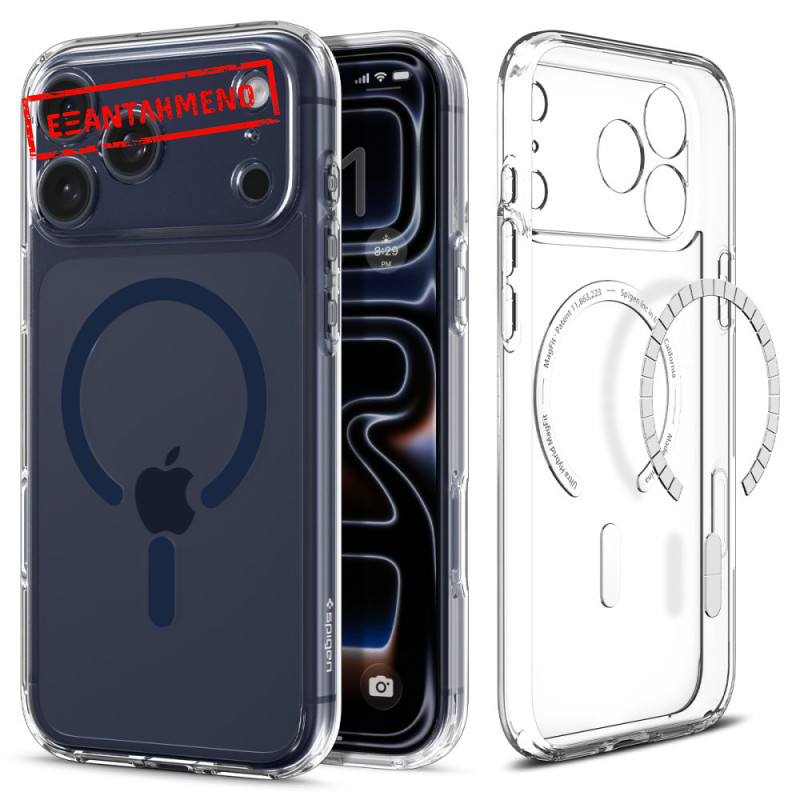 Θήκη Spigen Ultra Hybrid Magsafe για iPhone Apple 17 Pro Max Διάφανο-Σκούρο Μπλε