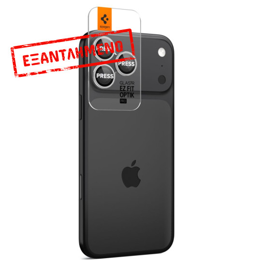 Προστασία Κάμερας Spigen Optik Pro Ez Fit Glass για Apple iPhone 16 Pro 16 Pro Max 17 Pro 17 Pro Max Ασημί 2 Τμχ