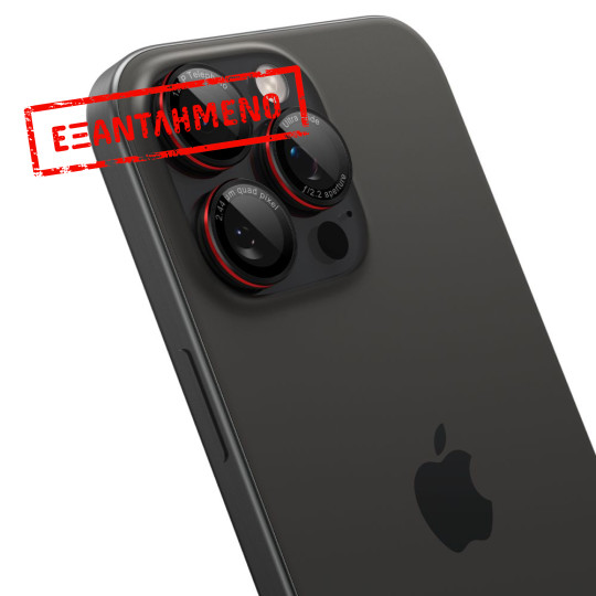 Προστασία Κάμερας Spigen Optik Pro L-Series Ez Fit για Apple iPhone 16 Pro 16 Pro Max 17 Pro 17 Pro Max Μαύρο-Κόκκινο 2τμχ