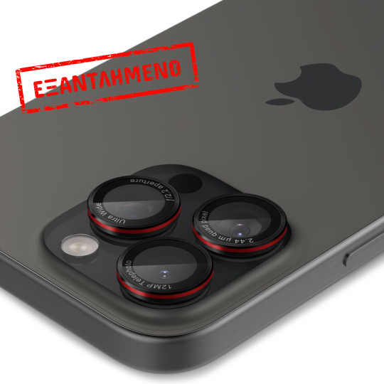 Προστασία Κάμερας Spigen Optik Pro L-Series Ez Fit για Apple iPhone 16 Pro 16 Pro Max 17 Pro 17 Pro Max Μαύρο-Κόκκινο 2τμχ