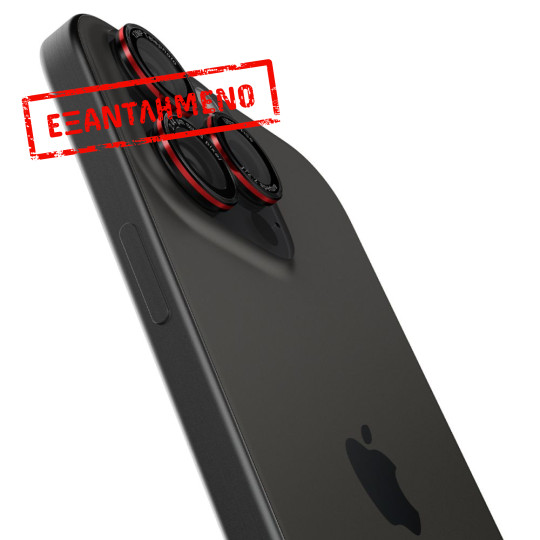 Προστασία Κάμερας Spigen Optik Pro L-Series Ez Fit για Apple iPhone 16 Pro 16 Pro Max 17 Pro 17 Pro Max Μαύρο-Κόκκινο 2τμχ