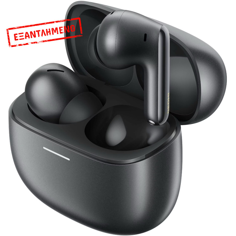 Wireless Bluetooth Xiaomi Redmi Buds 8 Pro με Hi-Res Deep Space Noise Cancellation 3 και Θήκη Φόρτισης IP54 Obsidian Black