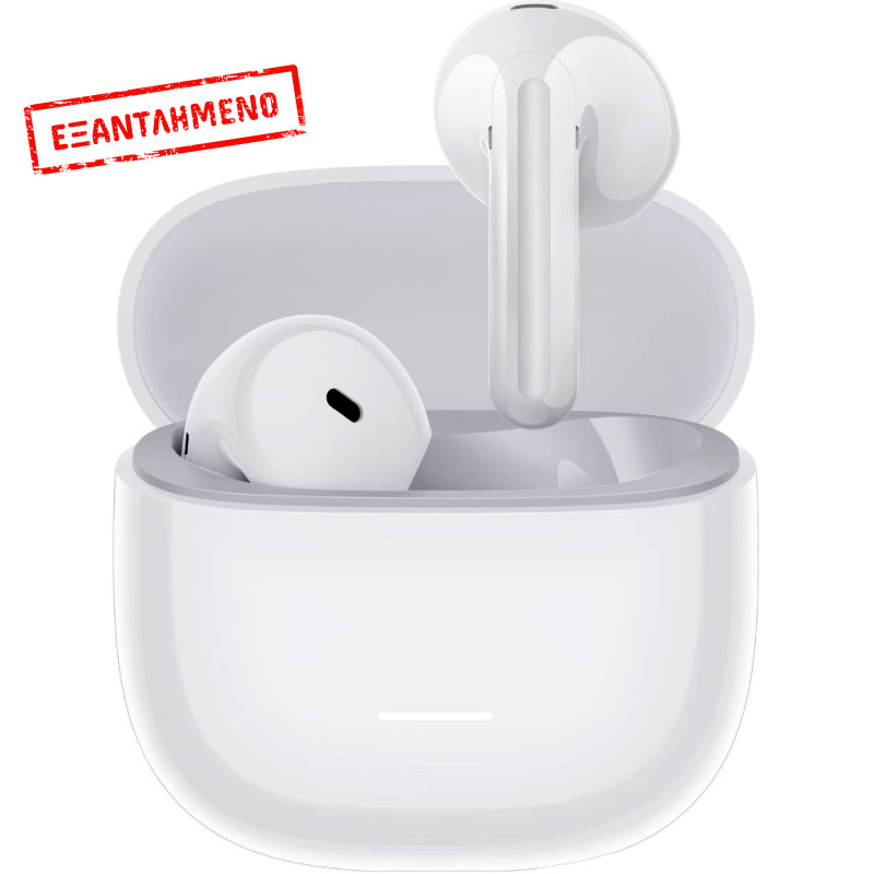 Wireless Bluetooth Xiaomi Redmi Buds 8 Active BHR08JUGL Bluetooth v5.4 ENC με Θήκη Φόρτισης White