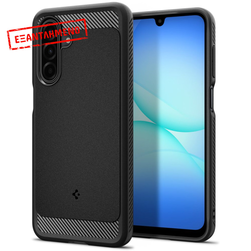 Θήκη Spigen Rugged Armor για Samsung SM-A175 Galaxy A17 4G SM-A176 Galaxy A17 5G Ματ Μαύρη