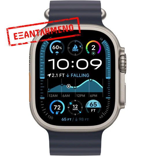 Apple Watch Ultra 2 49mm GPS eSIM NFC IP6X Natural Case με Navy Ocean Band