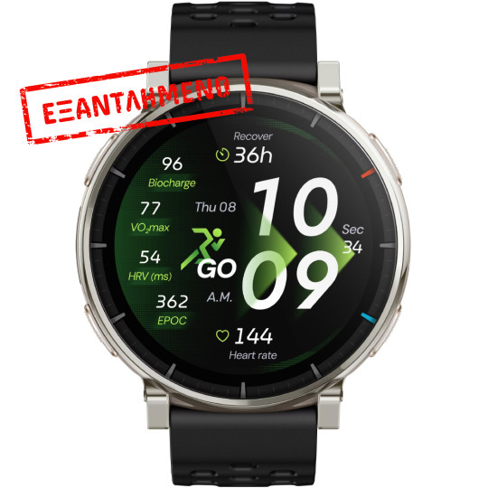 Smartwatch Amazfit Active 3 Premium 1.32" AMOLED GPS NFC 5 ATM με Δυνατότητα Κλήσεων Apex Silver