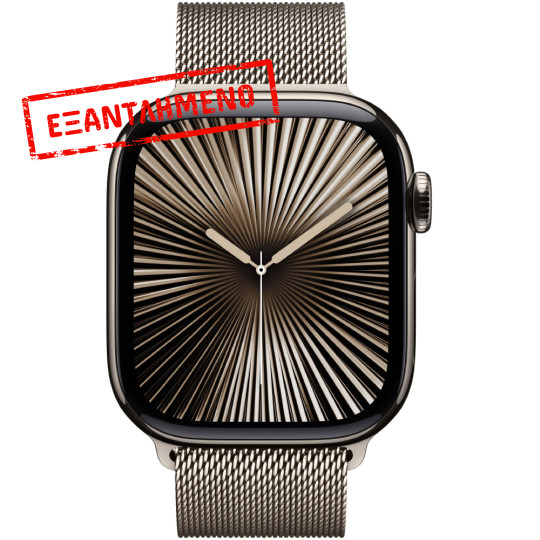 Apple Watch Series 10 4G 42mm GPS eSIM NFC IP6X Aluminum Case Natural με Natural Milanese Loop